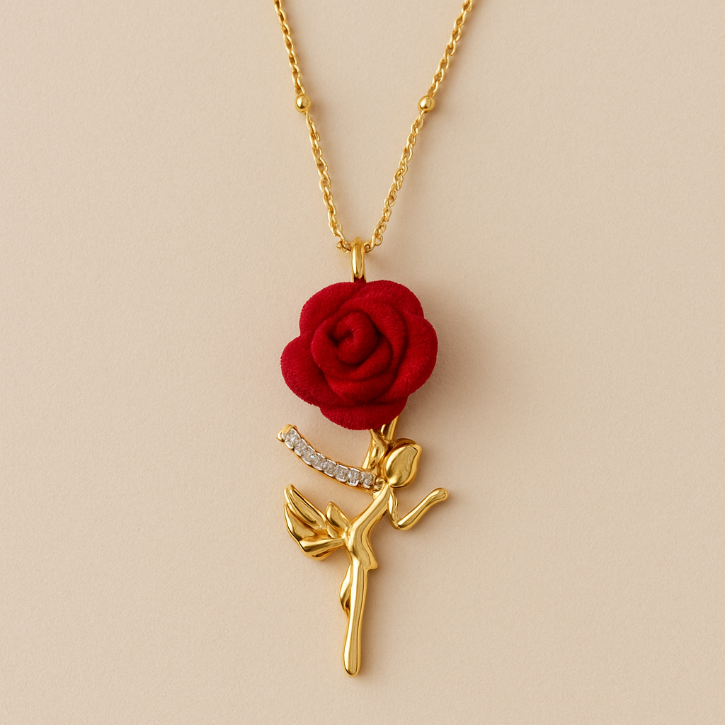 Red Rose Necklace