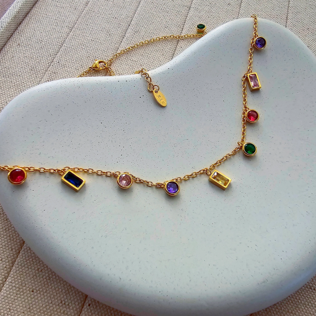 Rainbow Charm Necklace