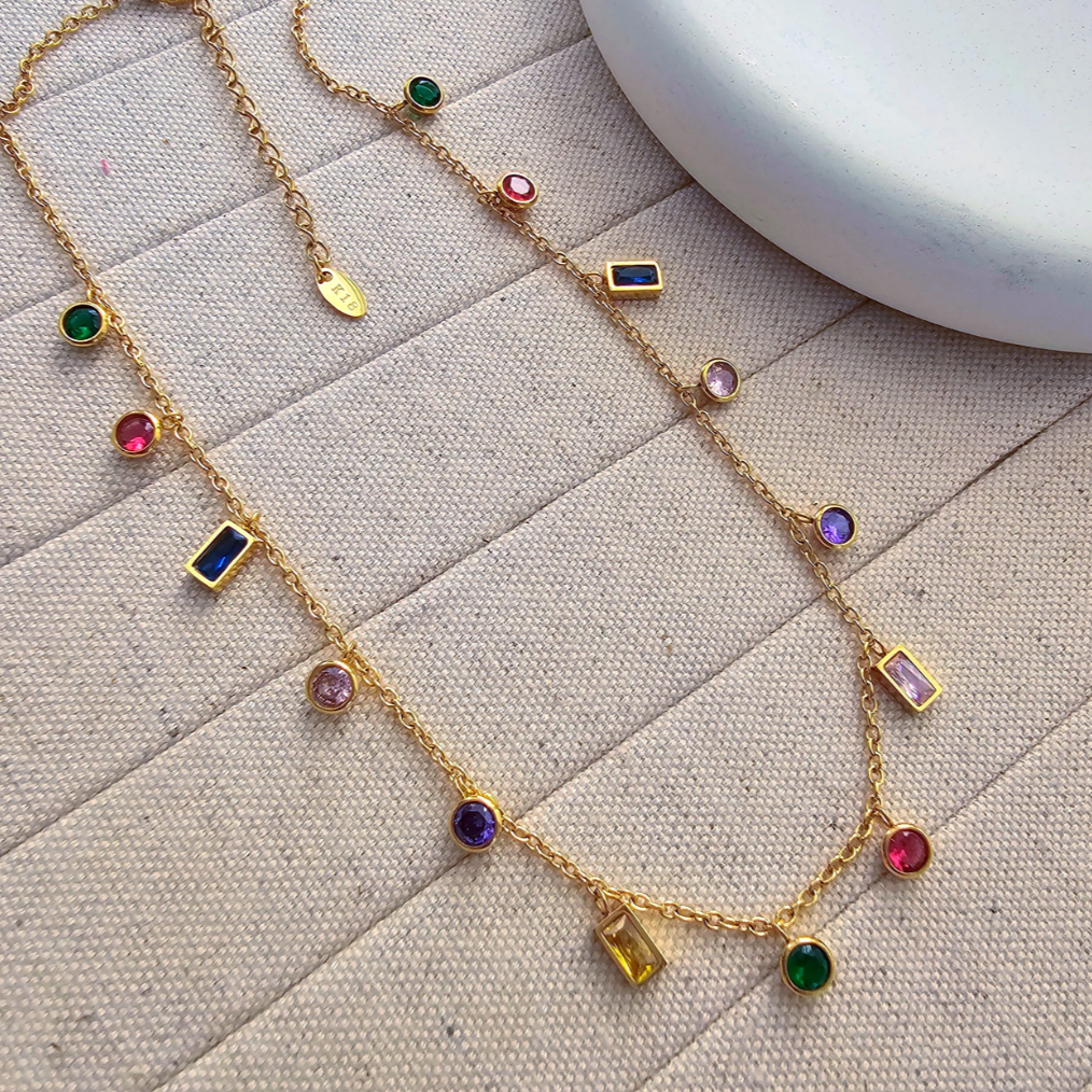 Rainbow Charm Necklace