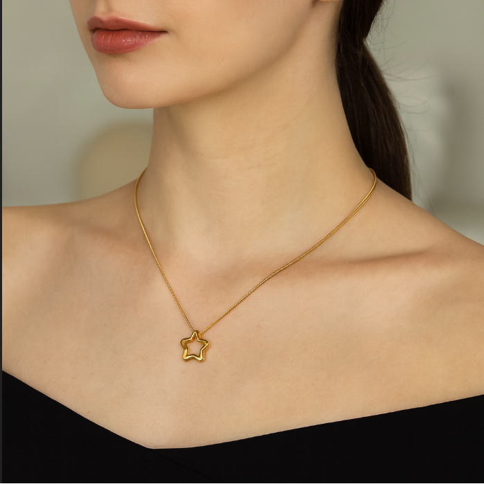 Stellar Gold Star Necklace