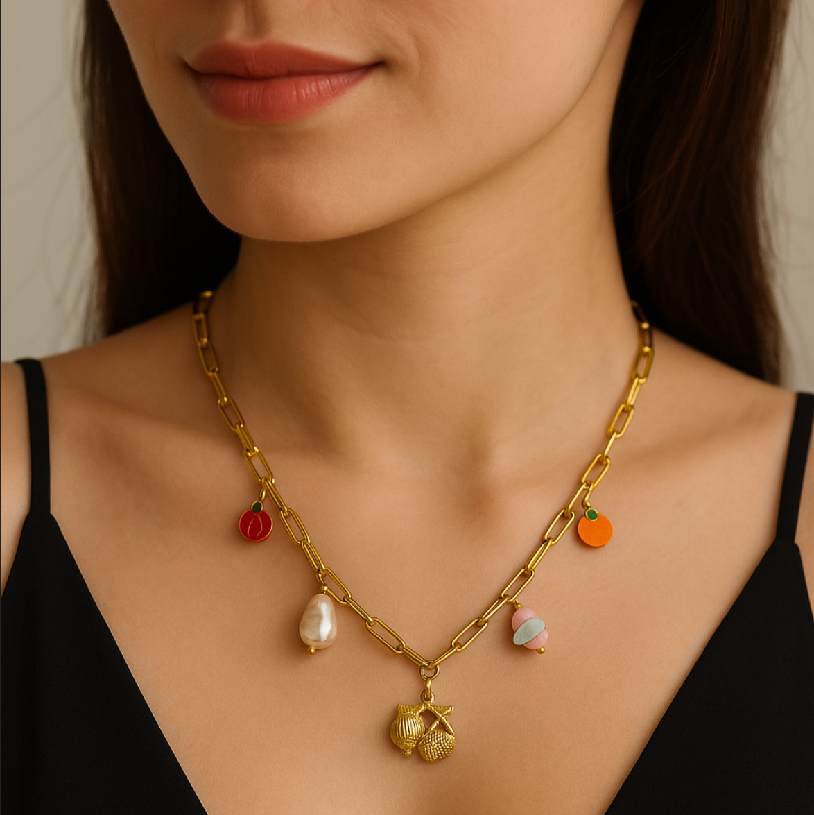 Seashell Charm Necklace