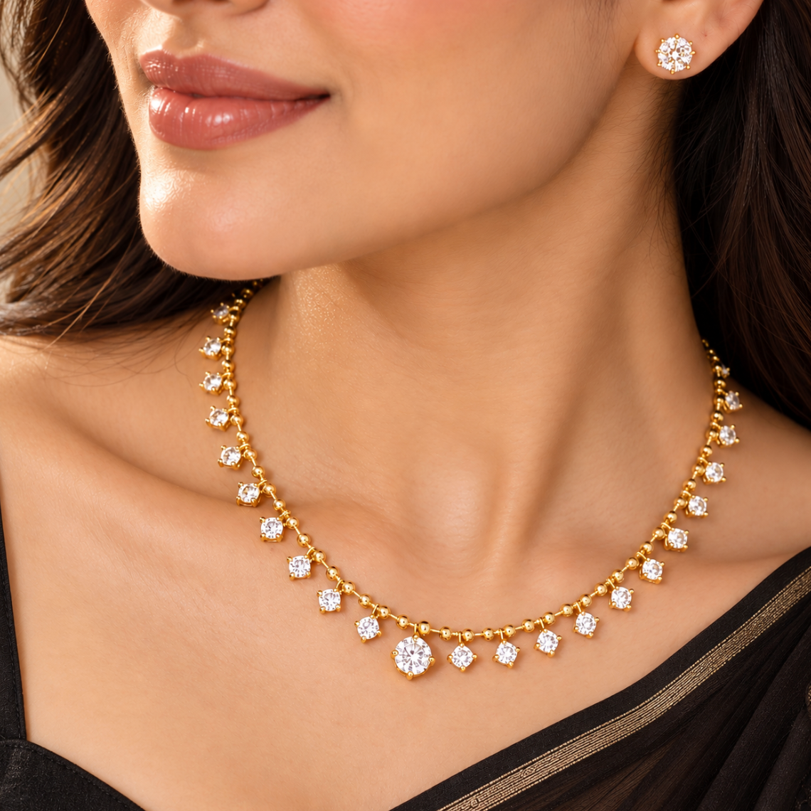 Golden Dew Necklace Set