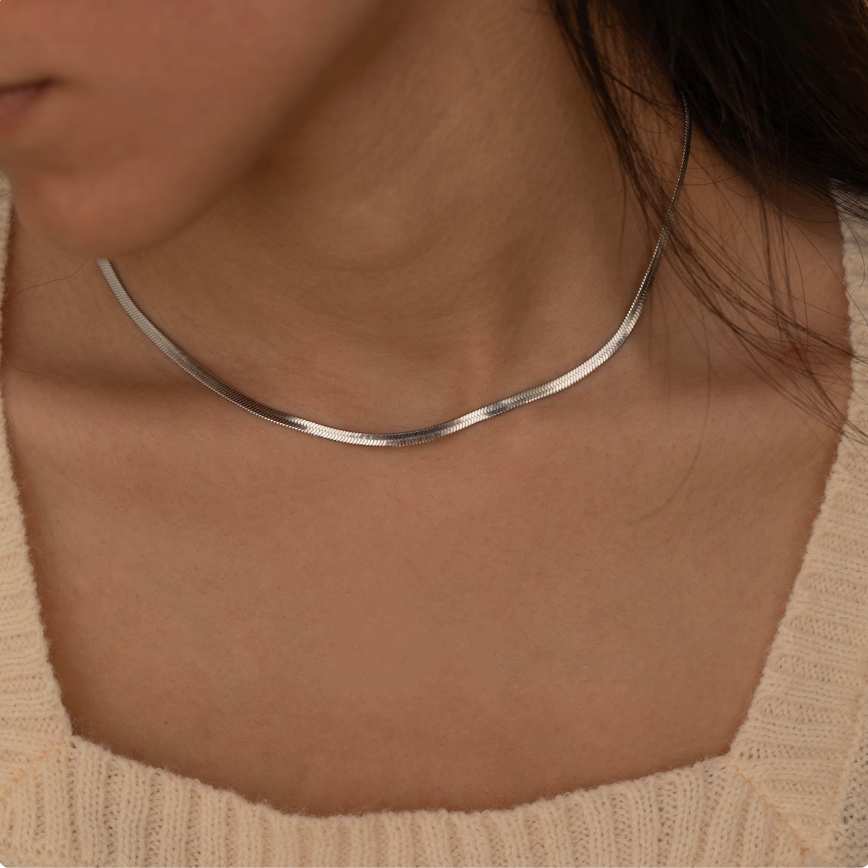 Single Layer Snake Chain Necklace