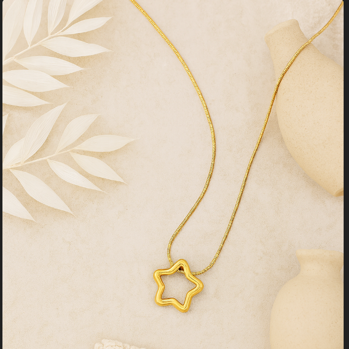 Stellar Gold Star Necklace