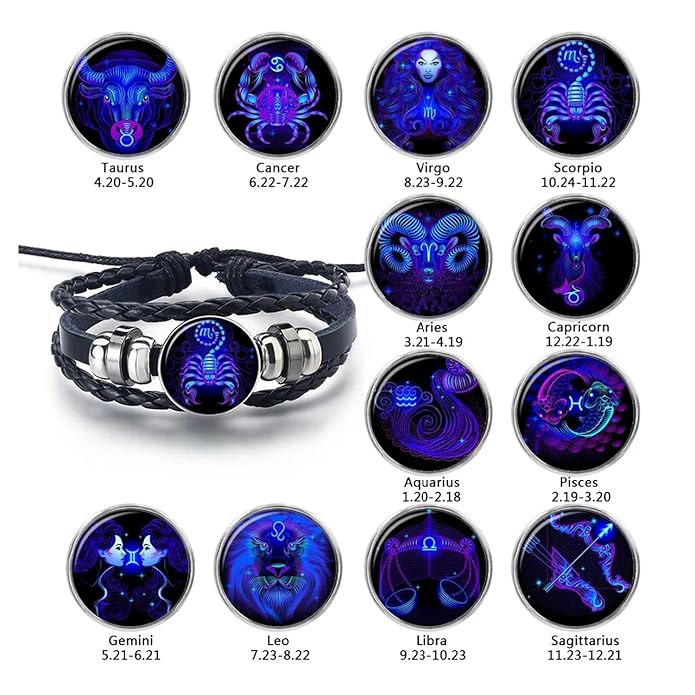 Zodiac Sign Powerful Manifestation Unisex Bracelet