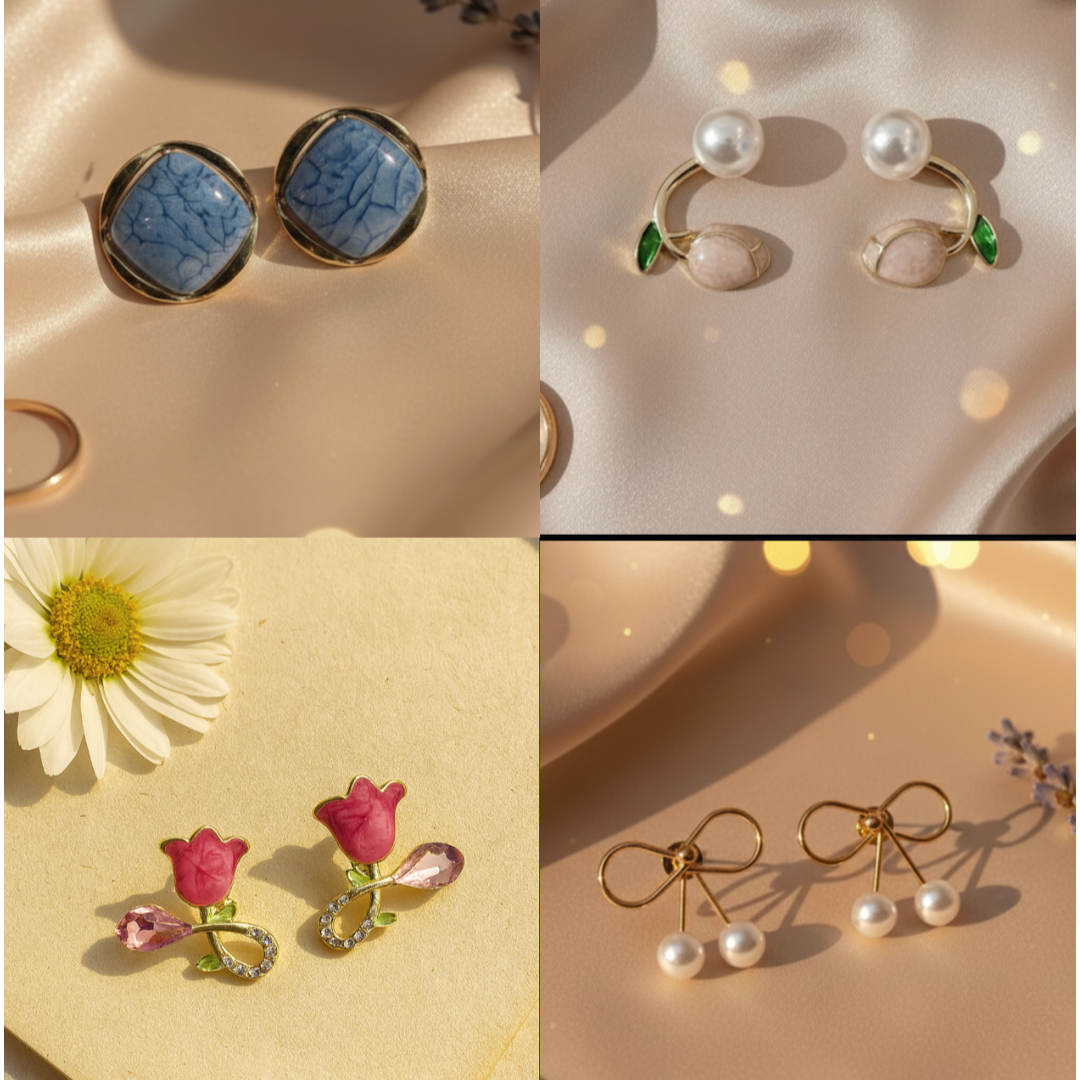 Personalised Earring Folding Gift Box (comes with set of 12 earrings)