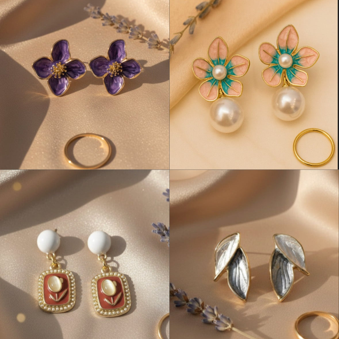 Personalised Earring Folding Gift Box (comes with set of 12 earrings)