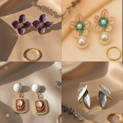 Personalised Earring Folding Gift Box (comes with set of 12 earrings)