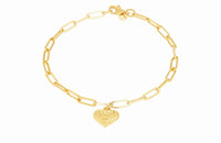 Luxe Linked Heart Bracelet