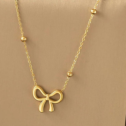 Minimal Bow Necklace