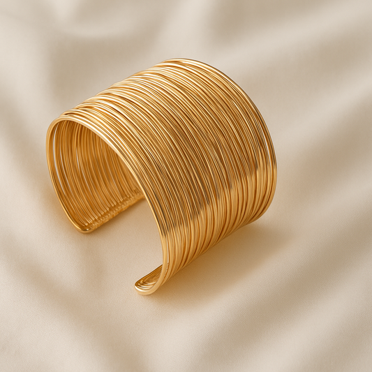 Gold Coil Cuff