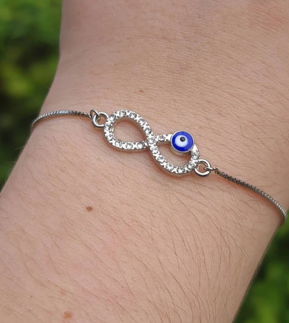 Evil Eye Infinity Bracelet