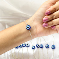 Sleek Evil Eye Bracelet Couple Combo