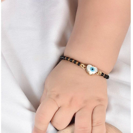 Baby Heart Evil Eye Protection Bracelet