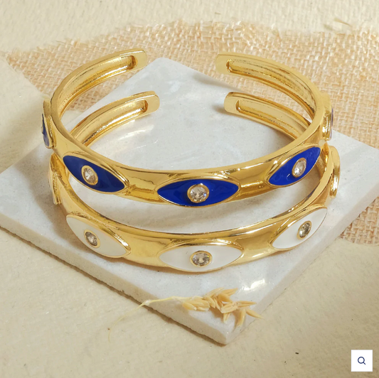 Evil Eye Rora Cuff Bangle