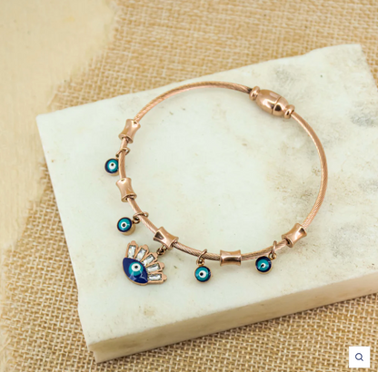 Evil Eye Charm Lash Bangle