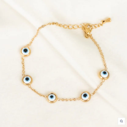 Multi Evil Eyes Bracelet