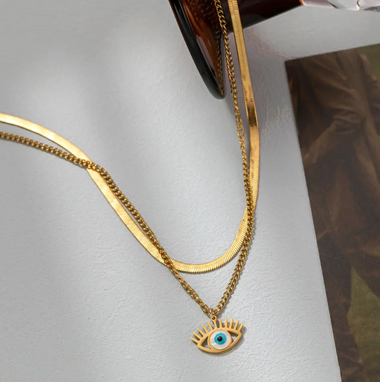 Evil Eye Crystal Nyx Necklace