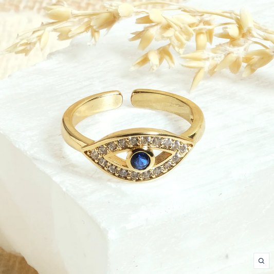 Evil Eye Garling Ring