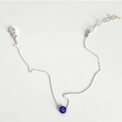 Minimal Evil Eye Anklet