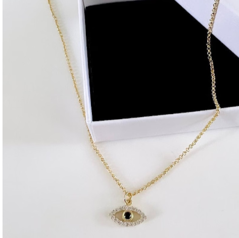 Golden Evil Eye Necklace