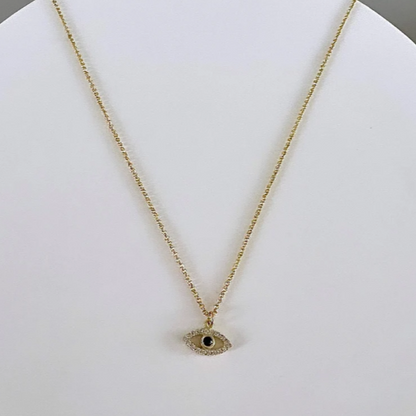 Golden Evil Eye Necklace