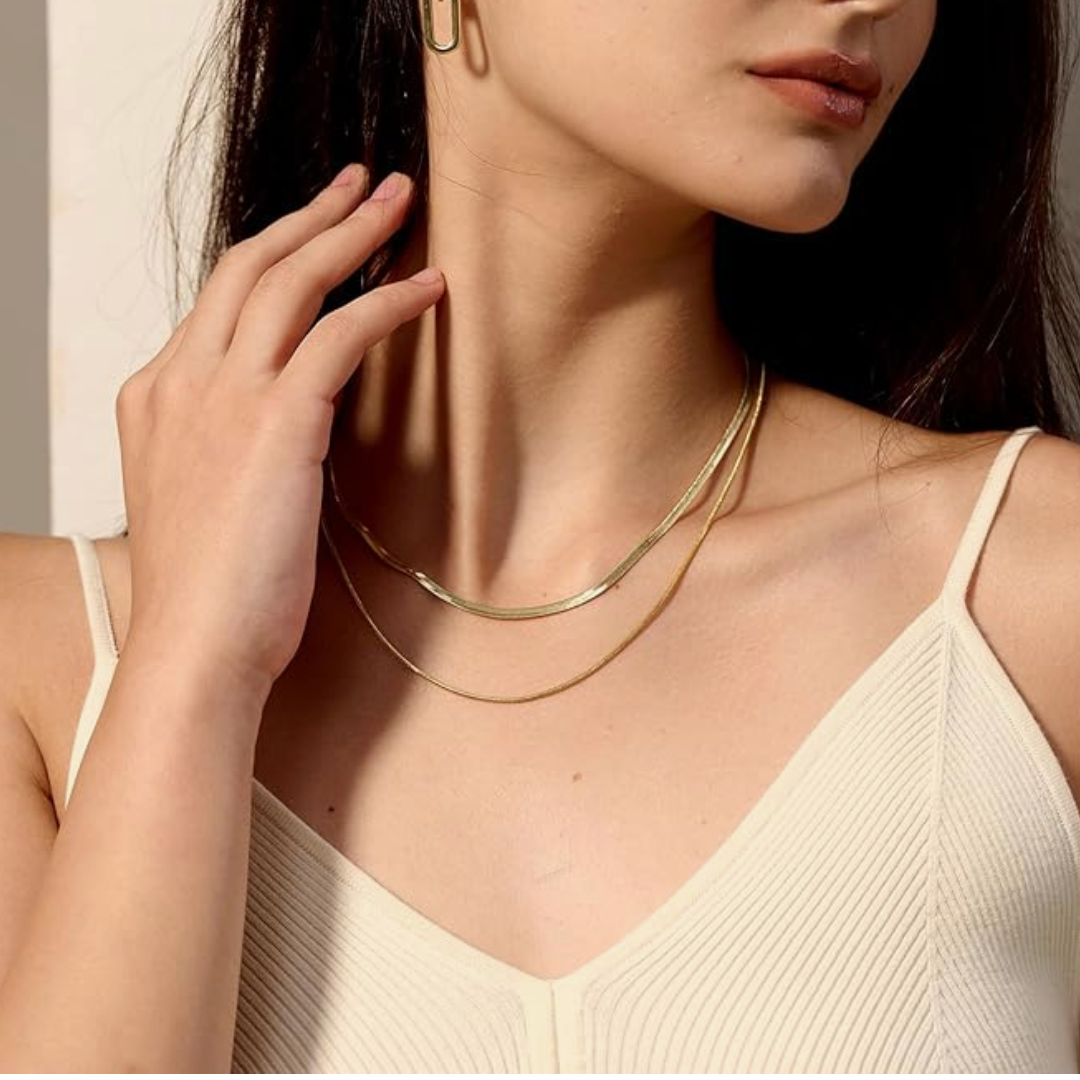 Double Layer Snake Chain Necklace