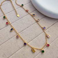 Rainbow Charm Necklace