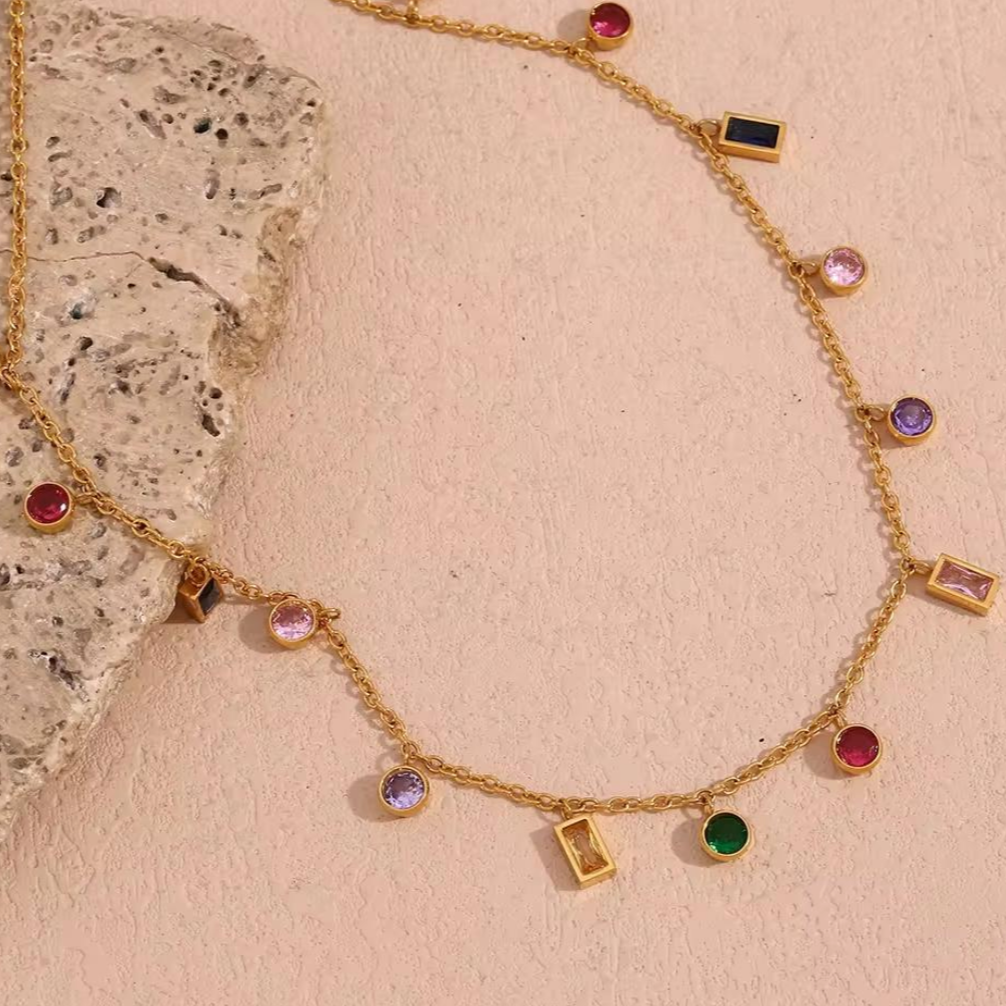 Rainbow Charm Necklace