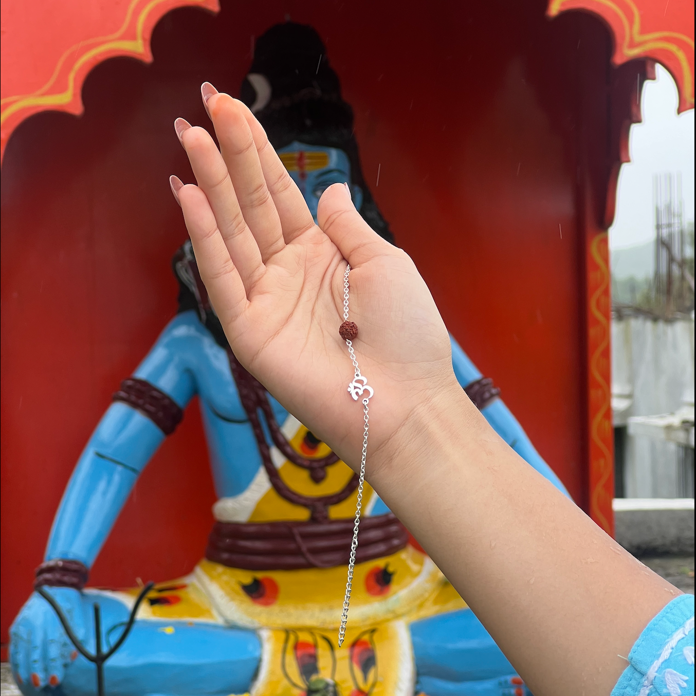 Unisex Om Rudraksha Bracelet