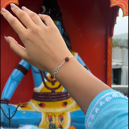 Unisex Om Rudraksha Bracelet