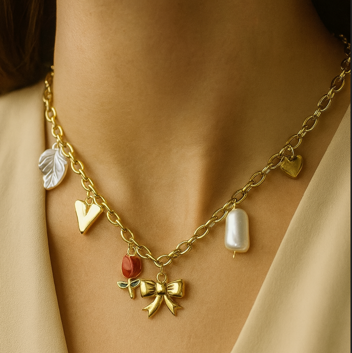 Bow & Bloom Necklace