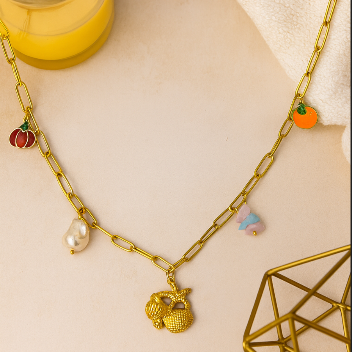 Seashell Charm Necklace