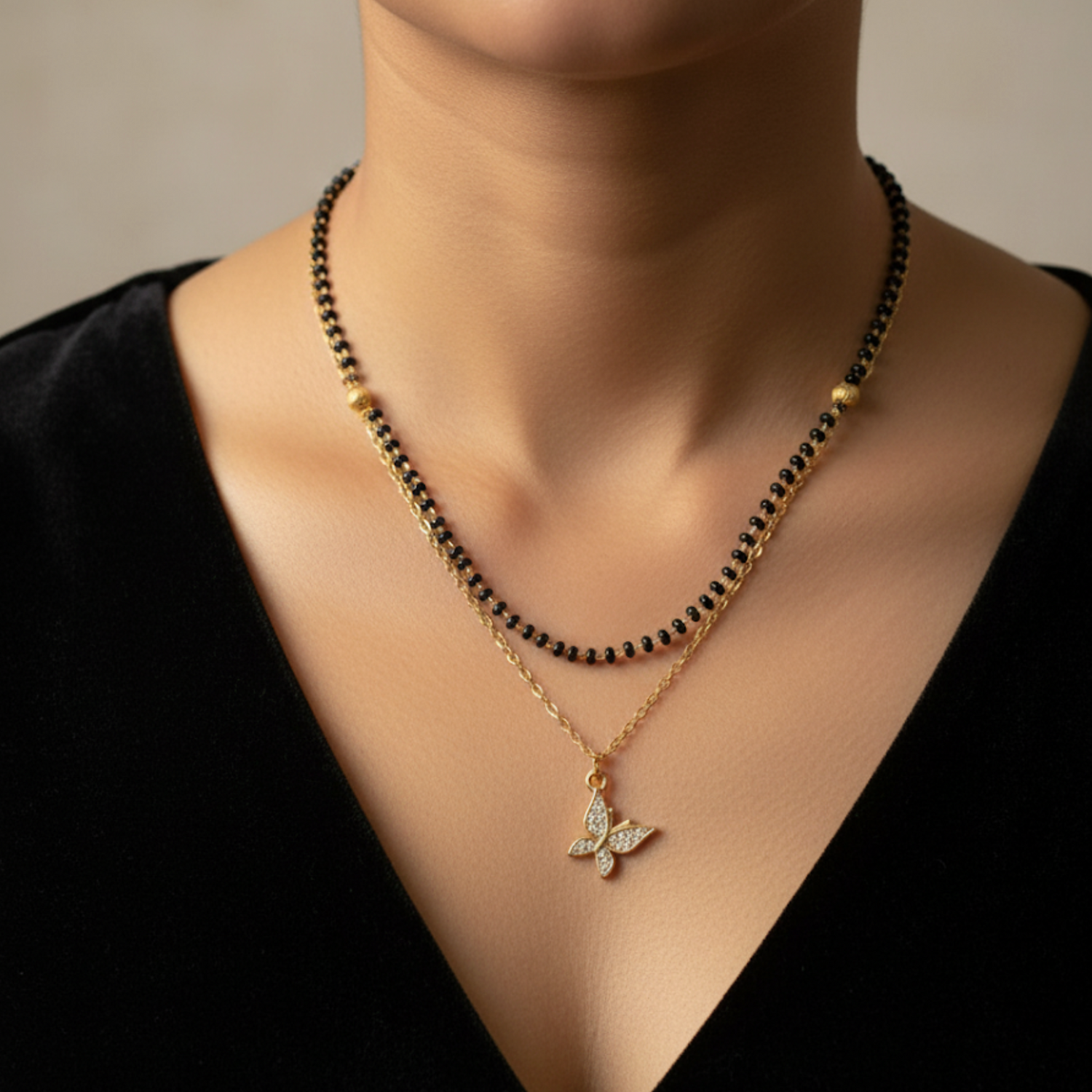 Butterfly Mangalsutra