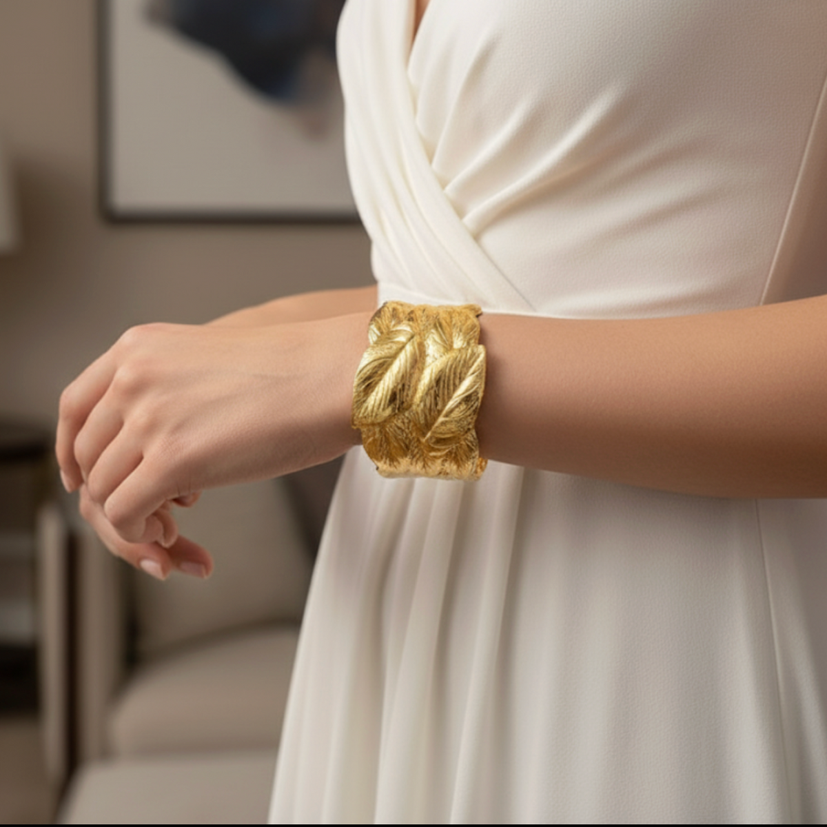 Leaf Cuff Bracelet