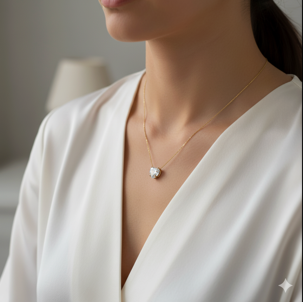 Heart Diamond Necklace