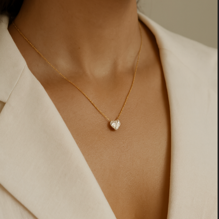 Heart Diamond Necklace