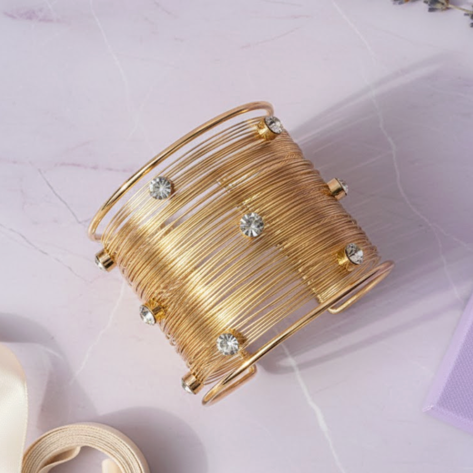 Gold Coil Cuff