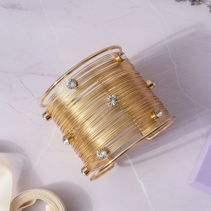 Gold Coil Cuff