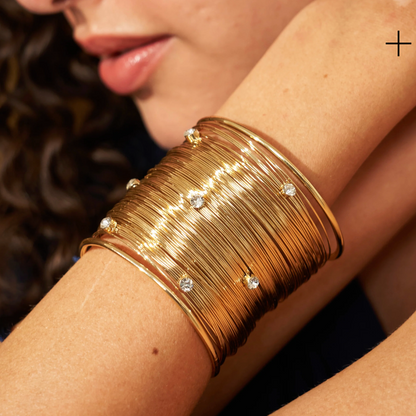 Gold Coil Cuff