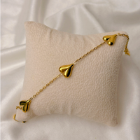 Golden Heart Chain Bracelet
