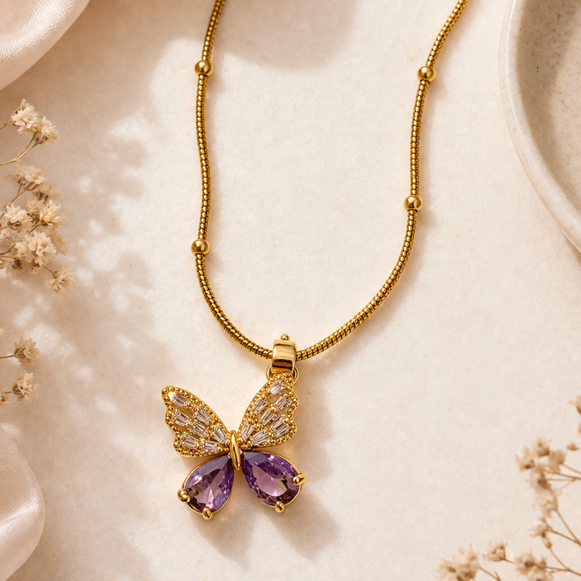 Butterfly Glow Necklace