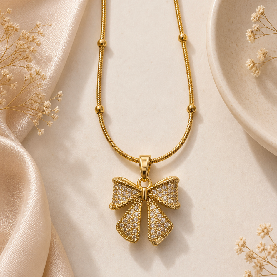 Bow Glow Necklace