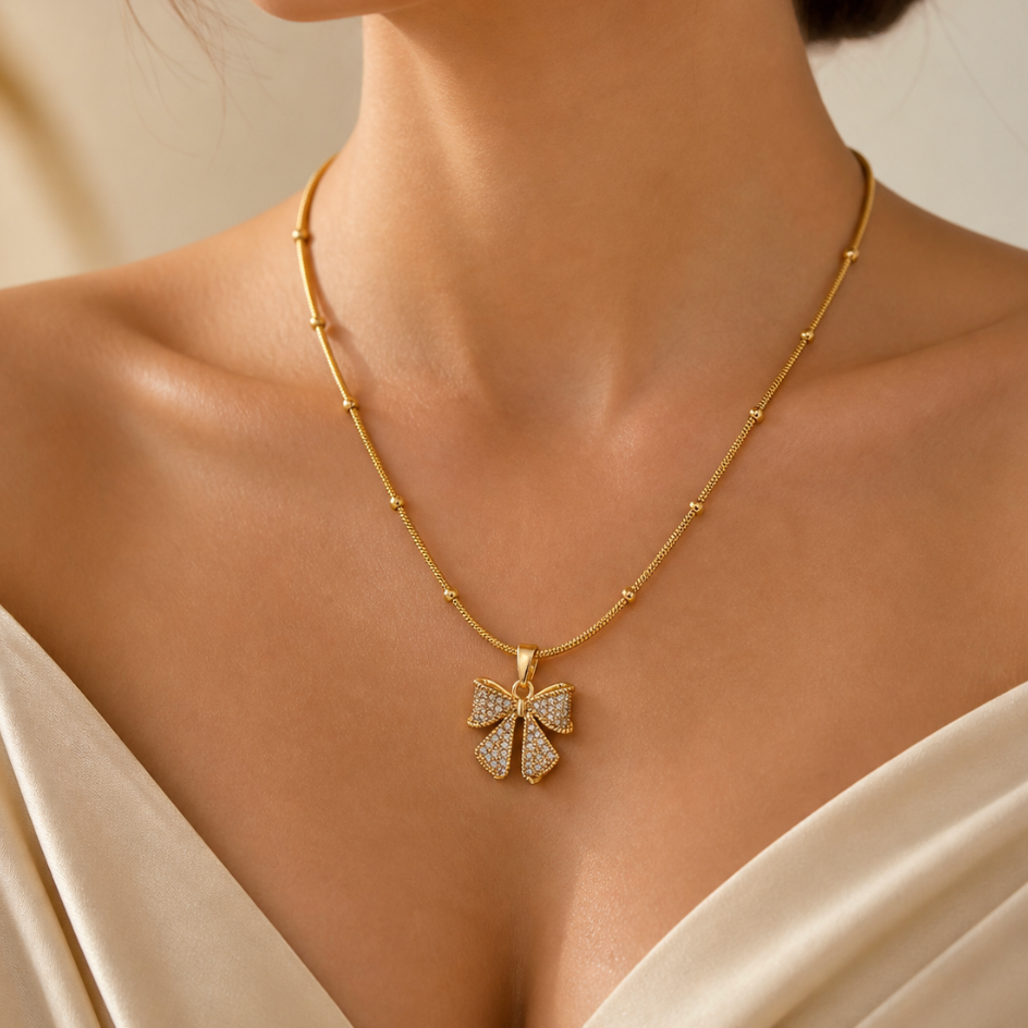 Bow Glow Necklace