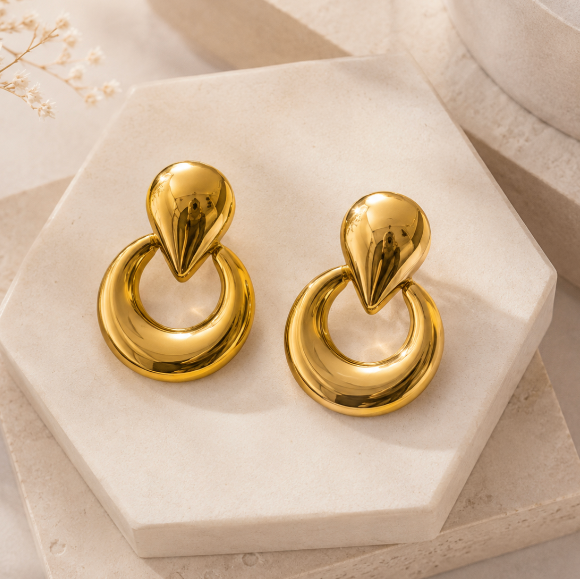 Luna Gold Hoops