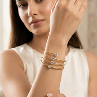 Four Line Crystal Bracelet