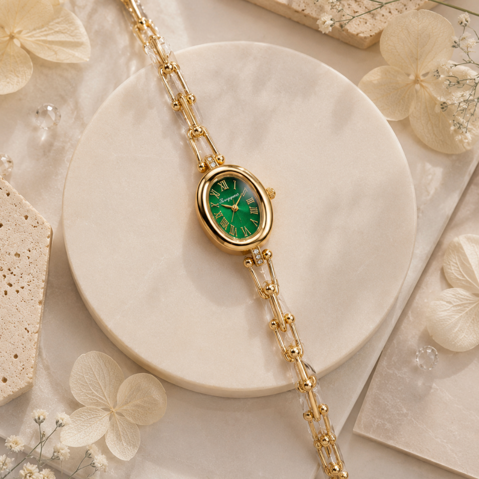 Emerald Vintage Watch