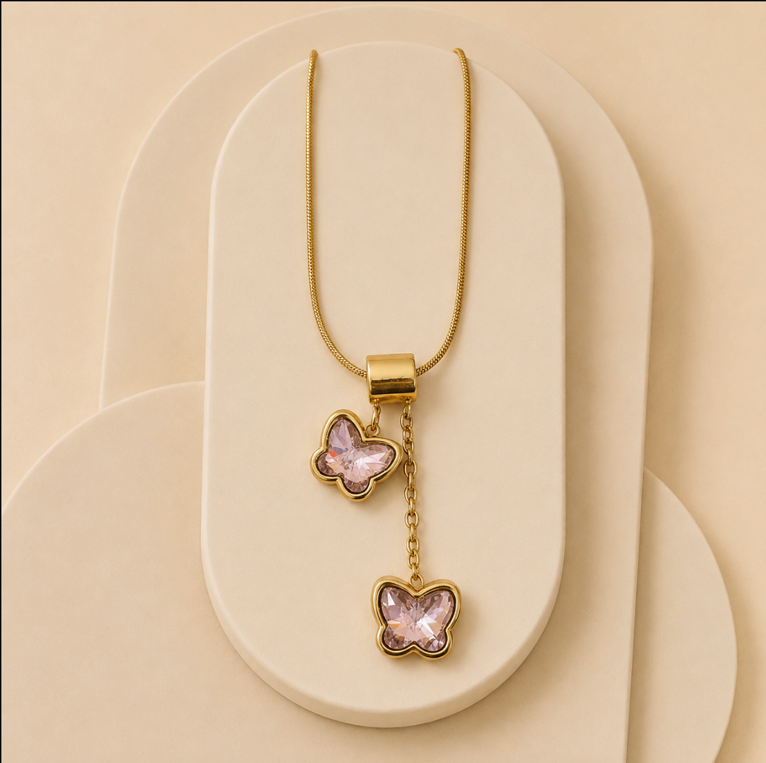 Butterfly Drop Necklace