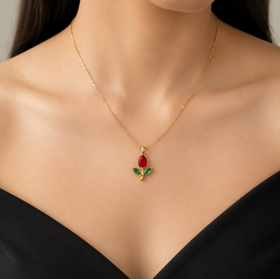 Tulip Charm Necklace