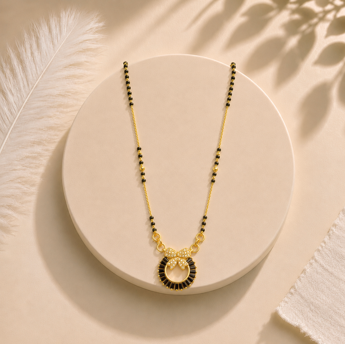 Bow Charm Mangalsutra